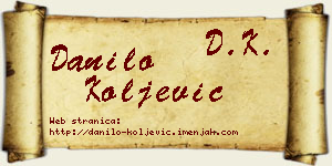 Danilo Koljević vizit kartica